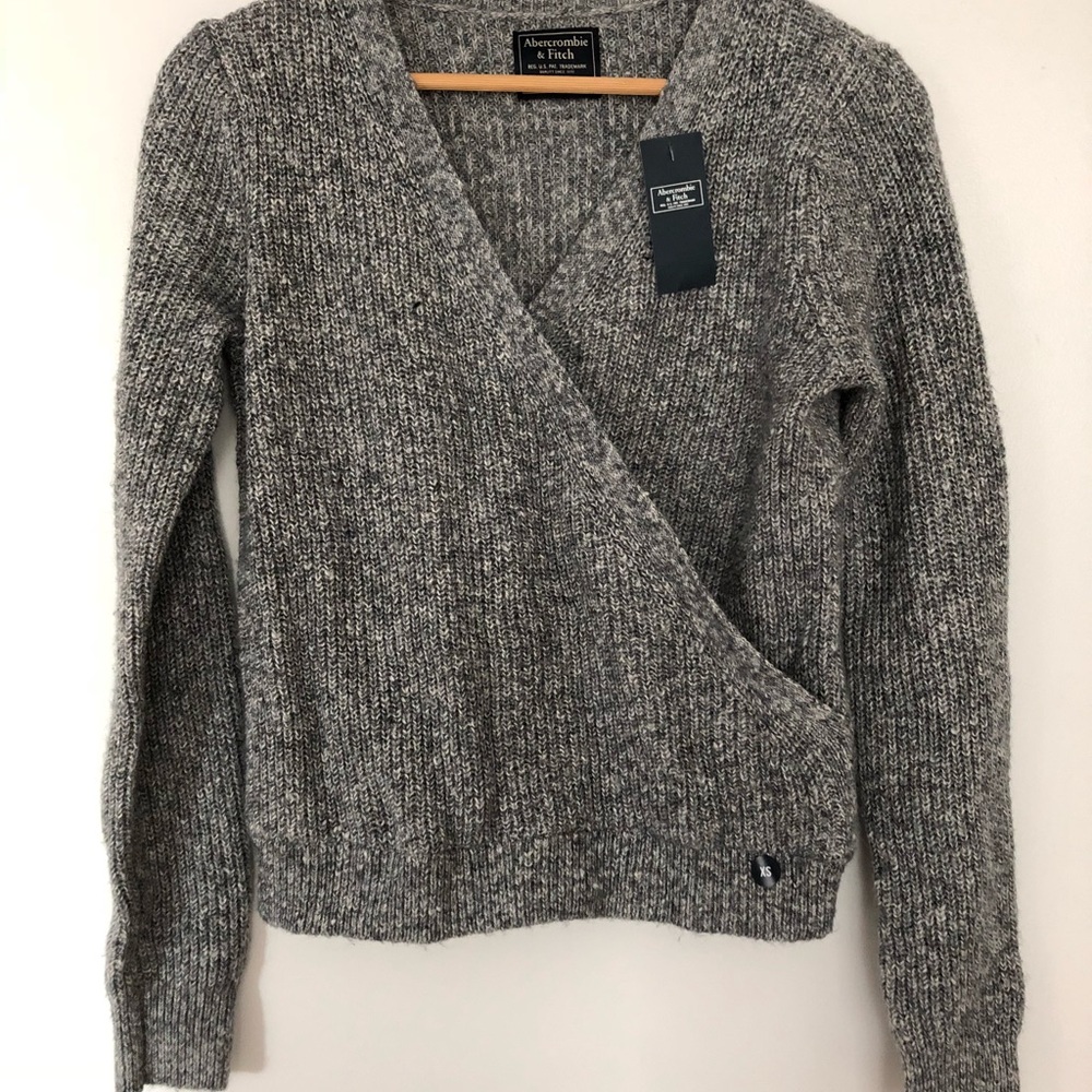 Abercrombie & Fitch wrap-front sweater